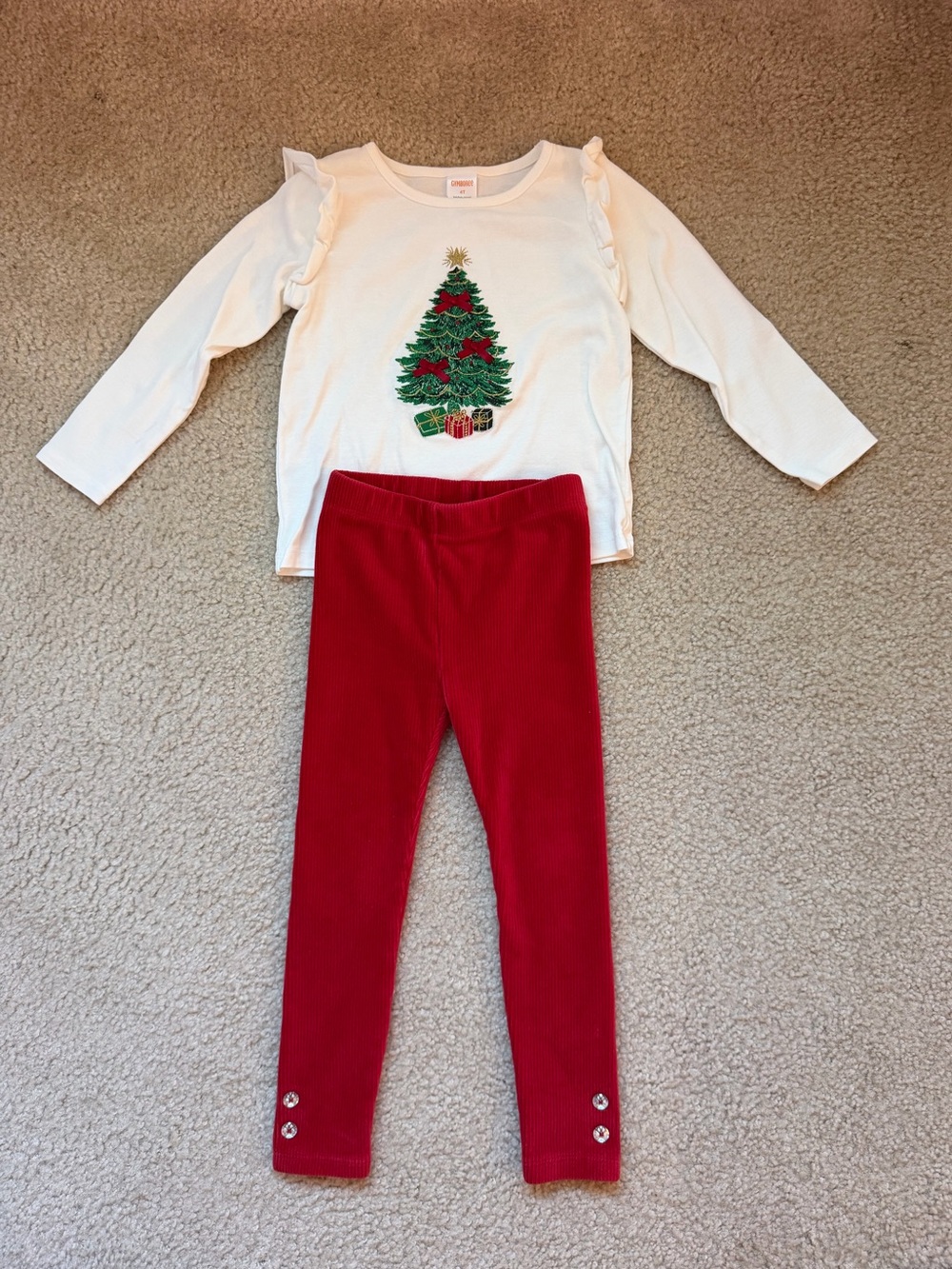 Gymboree Girls Christmas Outfit 4T